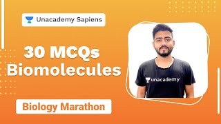 Biomolecules 30 MCQs | Nocturnal Series | NEET UG | Sourav Sharma | Unacademy Sapiens