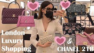 LONDON LUXURY SHOPPING VLOG 2021 - Come Shopping With Me at Harrods, Chanel 21B Autumn Winter 2021