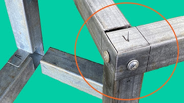 Ý tưởng tuyệt vời cho 3 góc vuông 90 độ mà không nói đến hàn - how to make a 90- degree right angle
