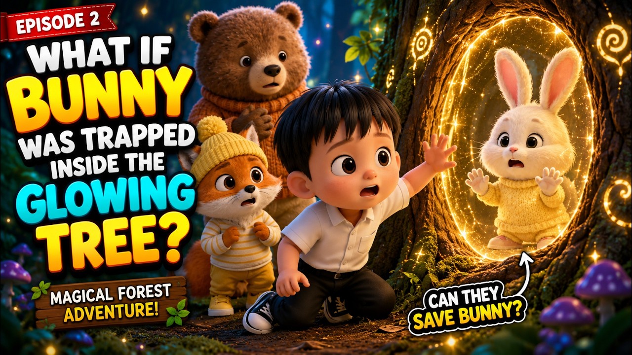 What If Bunny Was Trapped Inside the Glowing Tree? 🐰 | Magical Forest ...