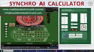 The new AI-based Roulette Software: SYNCHRO AI CALCULATOR in action! screenshot 4