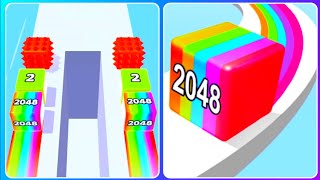 Jelly Run 2048 | Epic Cube Merge Challenge | Part 1 | 3D Number Rush Game New Update Level 571  screenshot 1