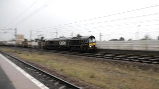 66779 'Evening Star' is photo-bombed by a Hull Trains Paragon unit!