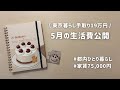【手取り19万円上京OL】5月の家計簿と深夜の冷やし中華