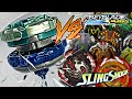 ATAQUE DUPLO STRIKER DRONE BEYBLADE XTS VS BEYBLADE BURST RISE HYPERSPHERE PETER PLAY