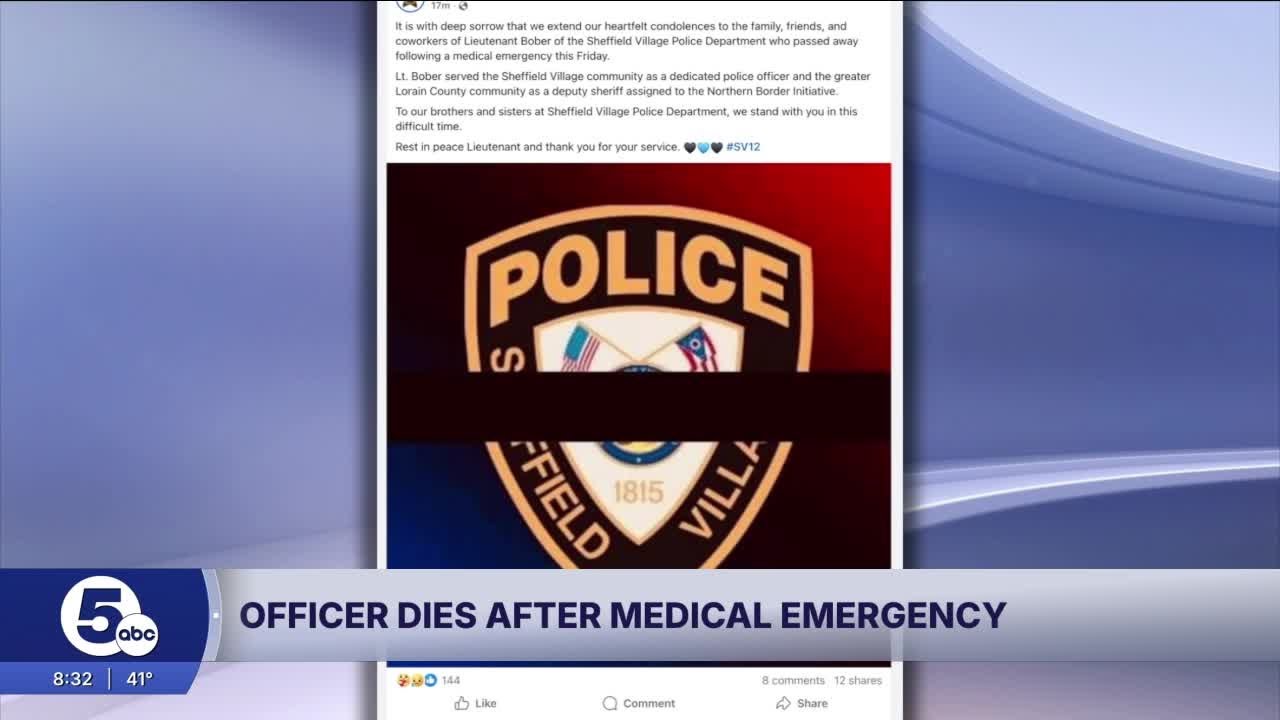Sheffield Village Police Officer dies after medical emergency - YouTube