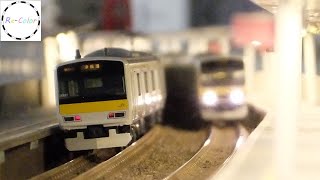 【Re-Color】Nゲージ 鉄道模型 E231系 209系 総武緩行線の離合 Modelleisenbahn Modellbahn Model Railroad