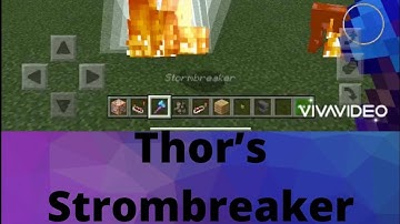 Minecraft command Block tutorial how to make the avengers Thor’s  Stormbreaker