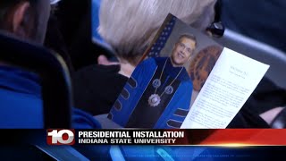 Indiana State University welcomes President Godard to Sycamore family with ceremony