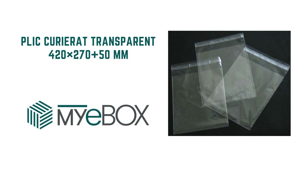 Plic Curierat Transparent 420×270+50 mm