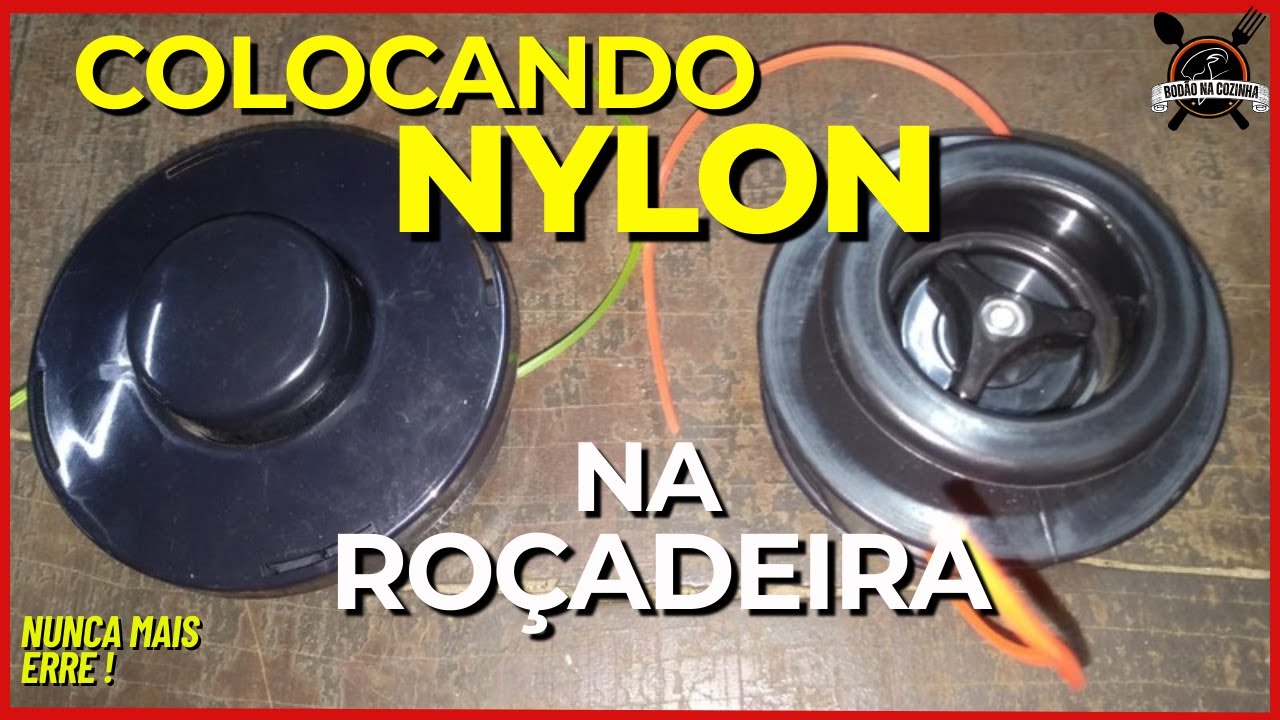 Como Colocar Fio de Nylon no Carretel da Roçadeira (Passo a Passo ...