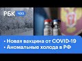 Регистрация новой вакцины от коронавируса COVID-19 и аномальные холода в России