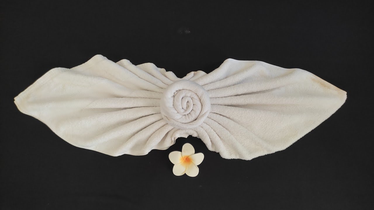 Towel art in Housekeeping | towel bed decoration | beatiful towel folding