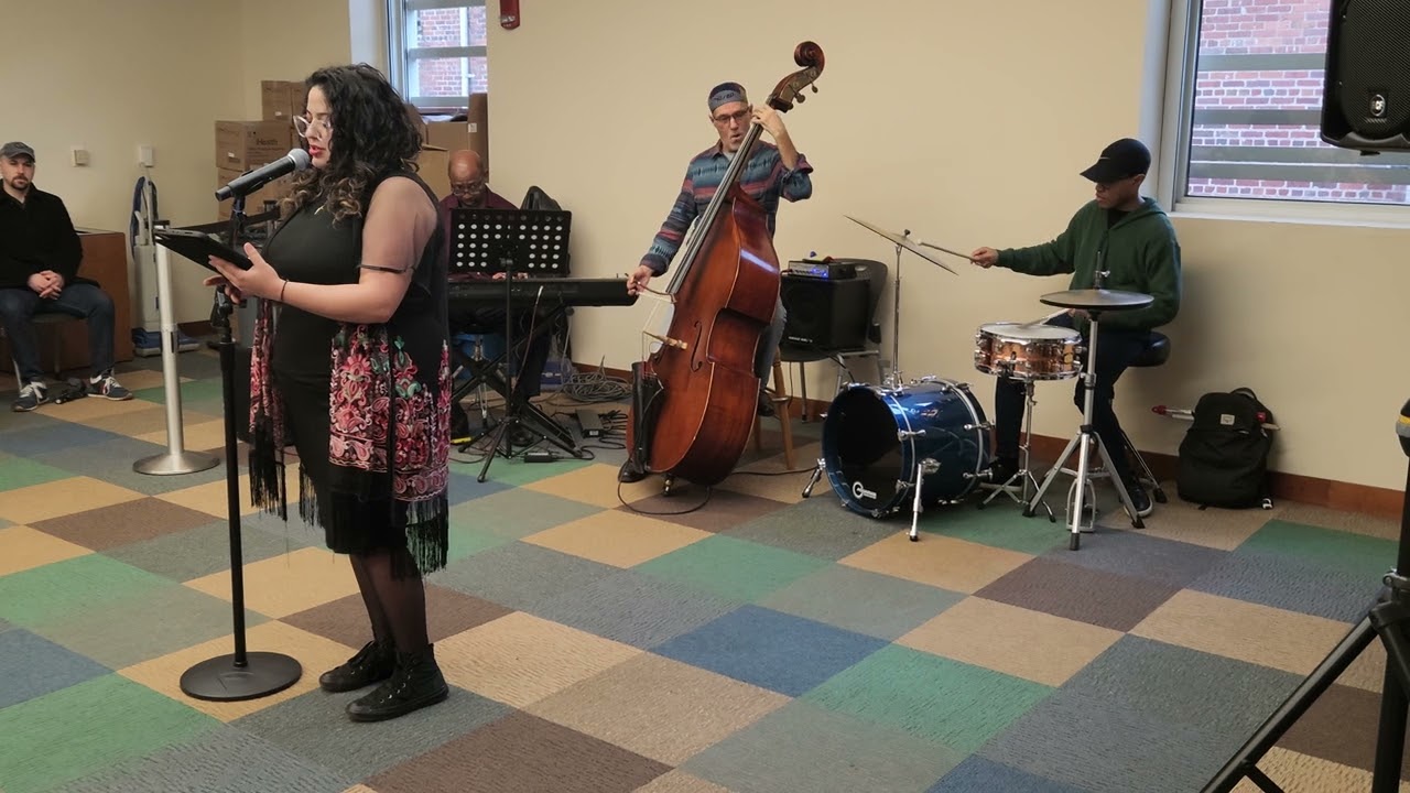 Sophia Giudici reading with Pepe Gonzalez, Kelton Norris and William Knowles