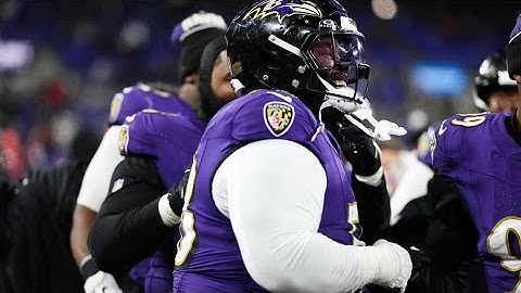 Ravens players lose it after 355 pound DT Michael Pierce's INT 'The most crazy, amazing play
