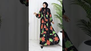 2025 Yazında Trend Olan Çiçek Desenli Tesettür Elbiseler Moda Trendleri Ve Kombin Önerileri