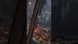 İran'ın balistik füze saldırısının ardından Dubai'den görüntüler!