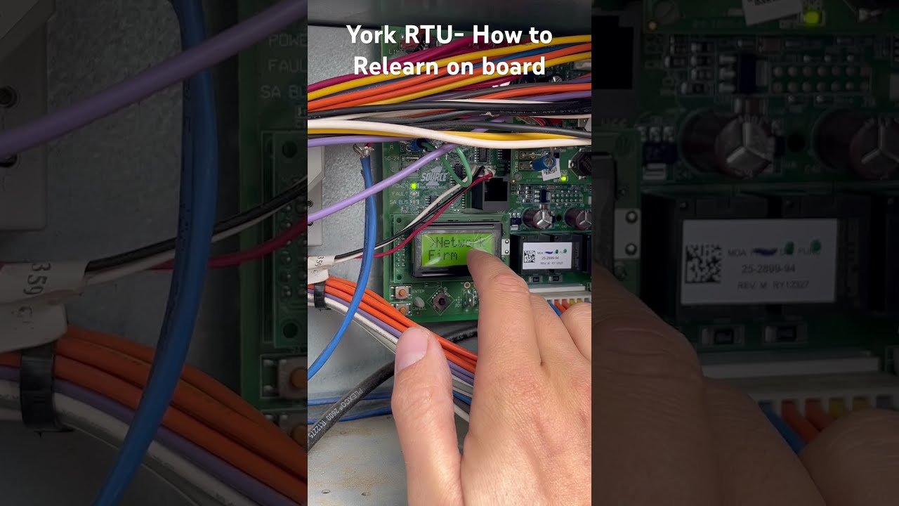 York RTU How To Relearn SSE Board Short Yorkrtu Hvac Hvacservice Hvacshort Calgaryelitehvac