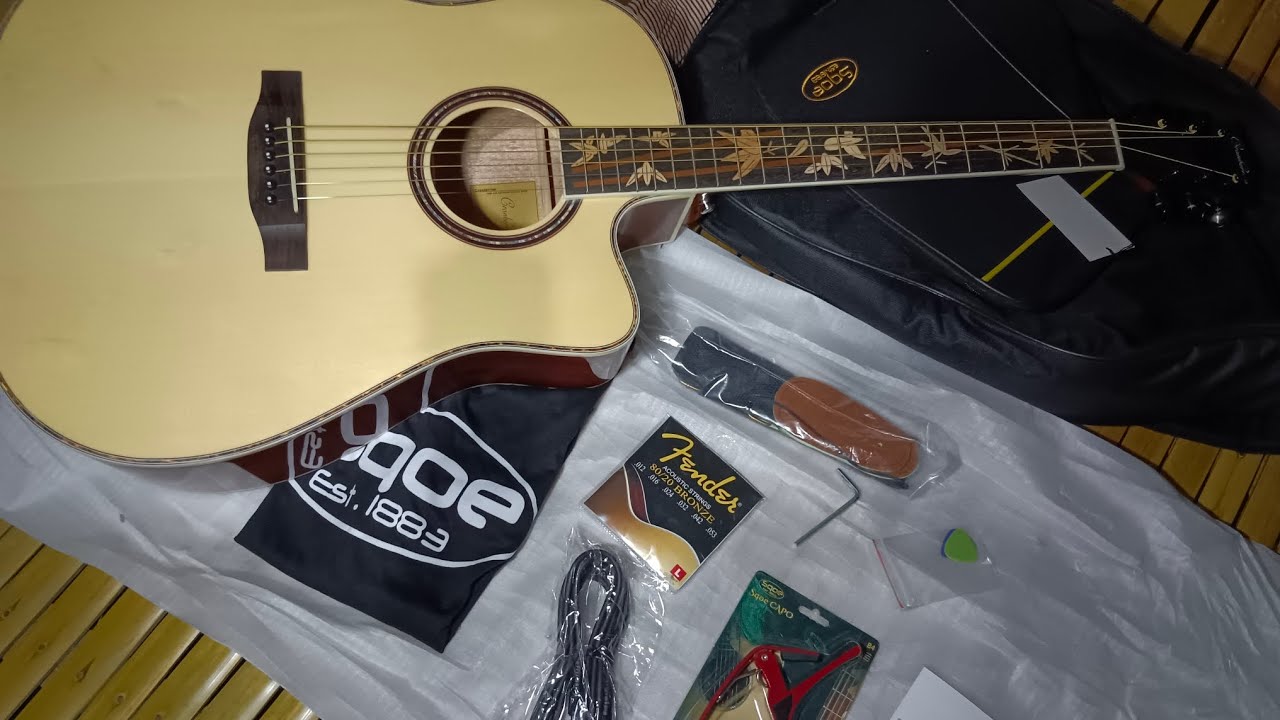 Unboxing ️ Cranberries 41' Bamboo Fretboard Design Acoustic Guitar ️