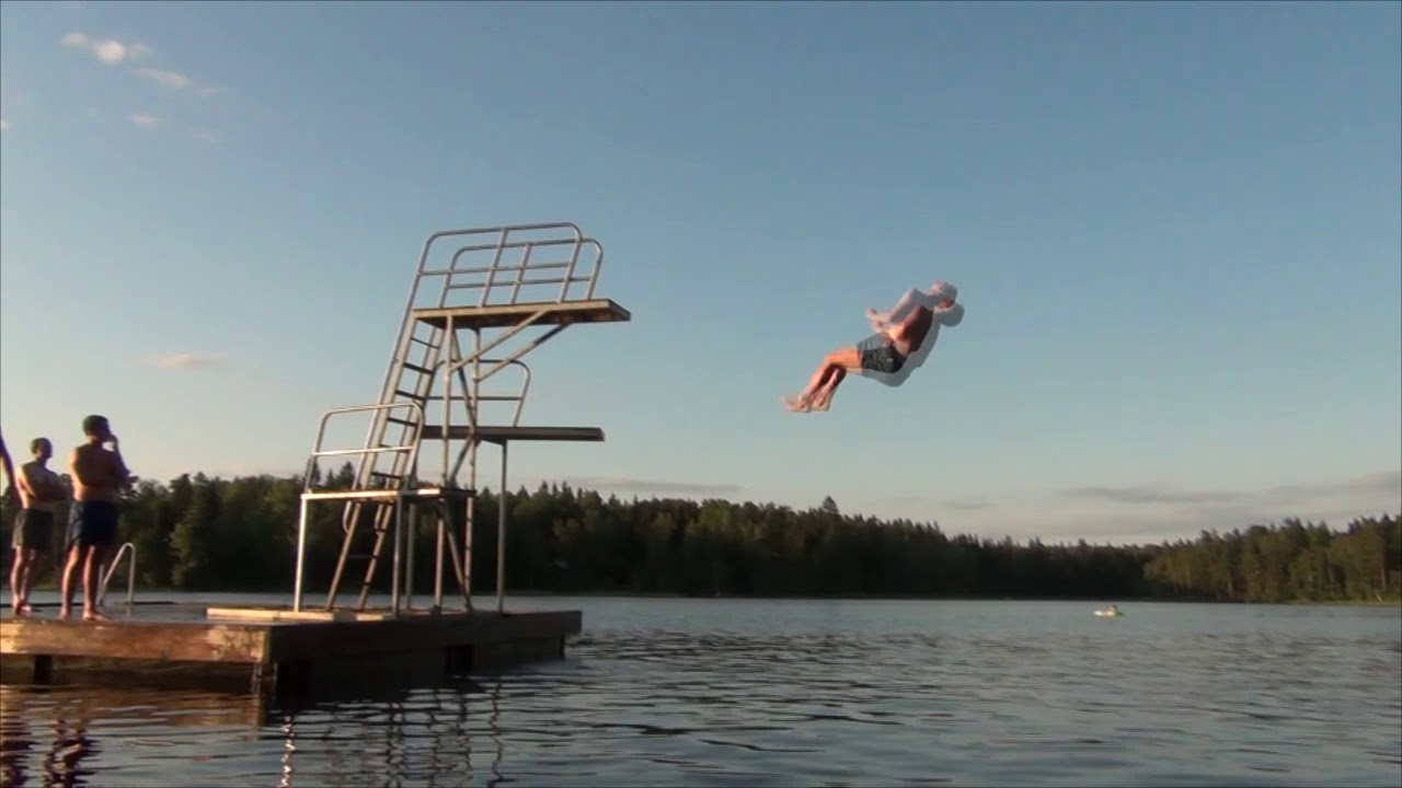 FLIPS INTO WATER YouTube