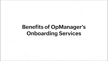 Benefits of OpManager