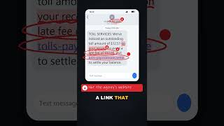 Spot the Scam: The Unpaid Toll Text #scams