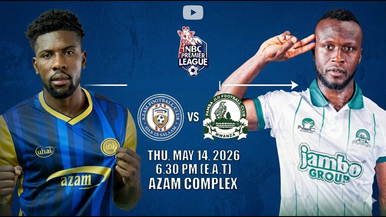 #LIVE AZAM FC (2) vs (0) PAMBA JIJI #nbcpremeireleague - YouTube
