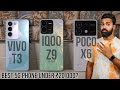 Vivo t3 vs iqoo z9 vs poco x6 detailed comparison  best 5g phone under 20000 