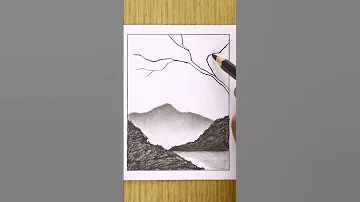 Charcoal Pencil Drawing Idea Pencil Shading Video Scenery Sketch With Pencil 