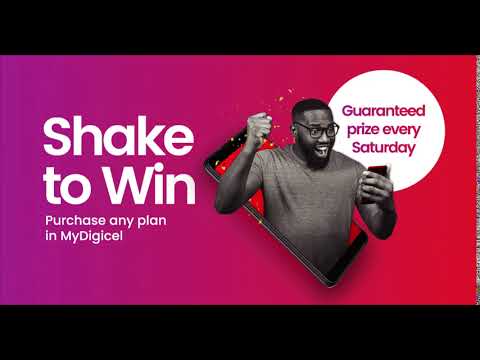 MyDigicel app Generic Shake to Win ad