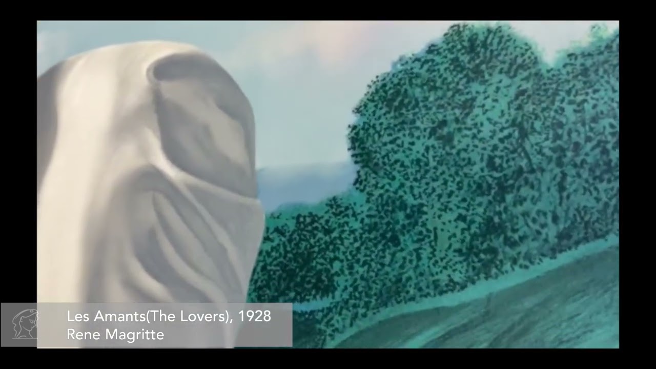 René Magritte, Les Amants (The Lovers), Lithograph