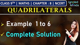 Celebrity Class 9th Maths Chapter 8 | Example 1 to 6 | Quadrilaterals | NCERT Net Worth