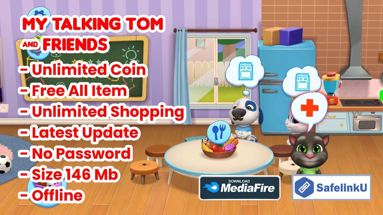 Download my talking tom friends mod apk terbaru 2023 Versi 3.0.0.8879