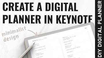 Minimize your stuff - Design Your Own Digital Planner in Keynote 2021 For Your iPad [FREE DOWNLOAD]