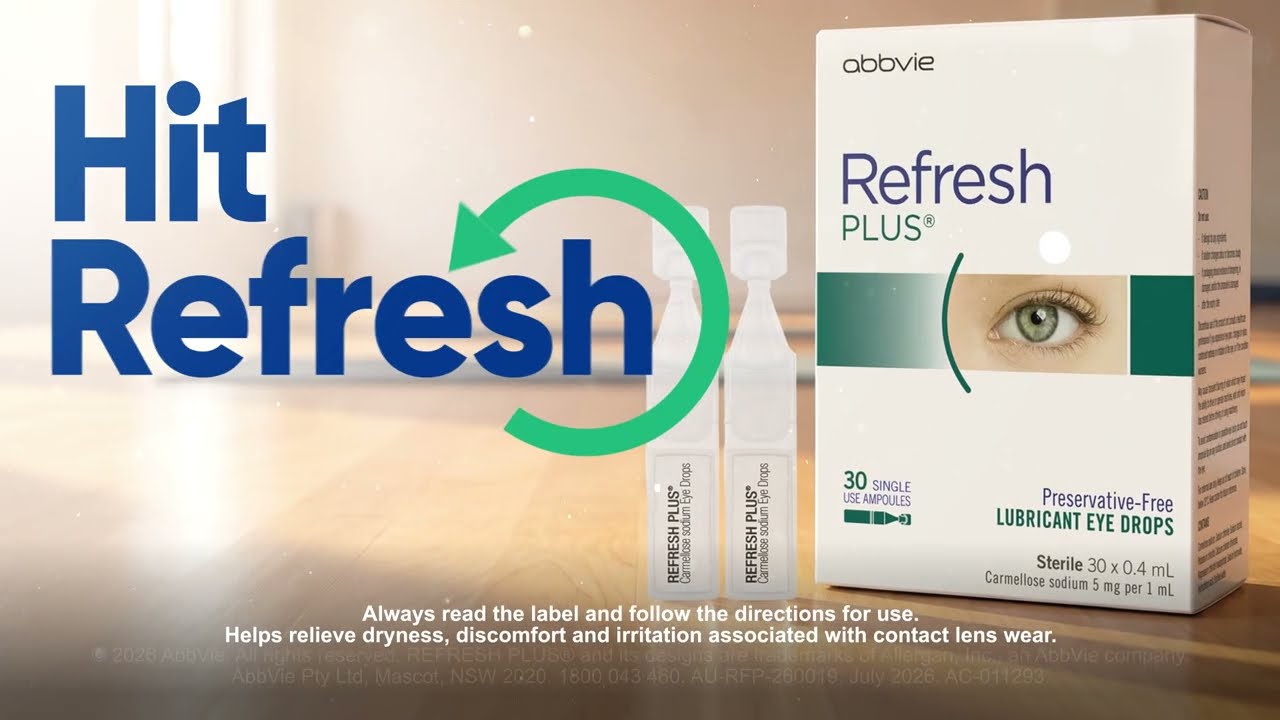 Hit Refresh for comfort that moves with you, Refresh Plus.