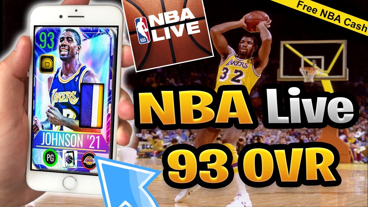 NBA Live Mobile Get Free NBA Cash and 93 Over Magic Johnson (iOS