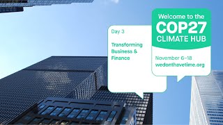 COP 27 - 9th November Full Day Stream