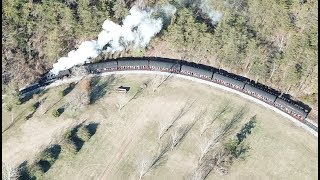 Aerial View Of The Dollywood Express