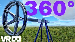 360°Big Swing flat ride Rollercoaster (VR 360 POV) Extreme theme park 3D SBS Simulator Video screenshot 5