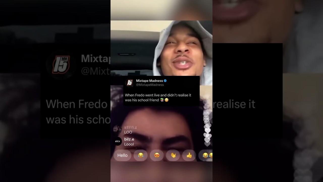 UK rapper Fredo reuinted with an oild mate 🤝