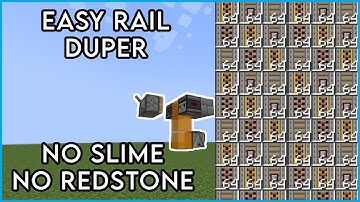 MINECRAFT EASY RAIL DUPER TUTORIAL | 1.18.2 & 1.19+