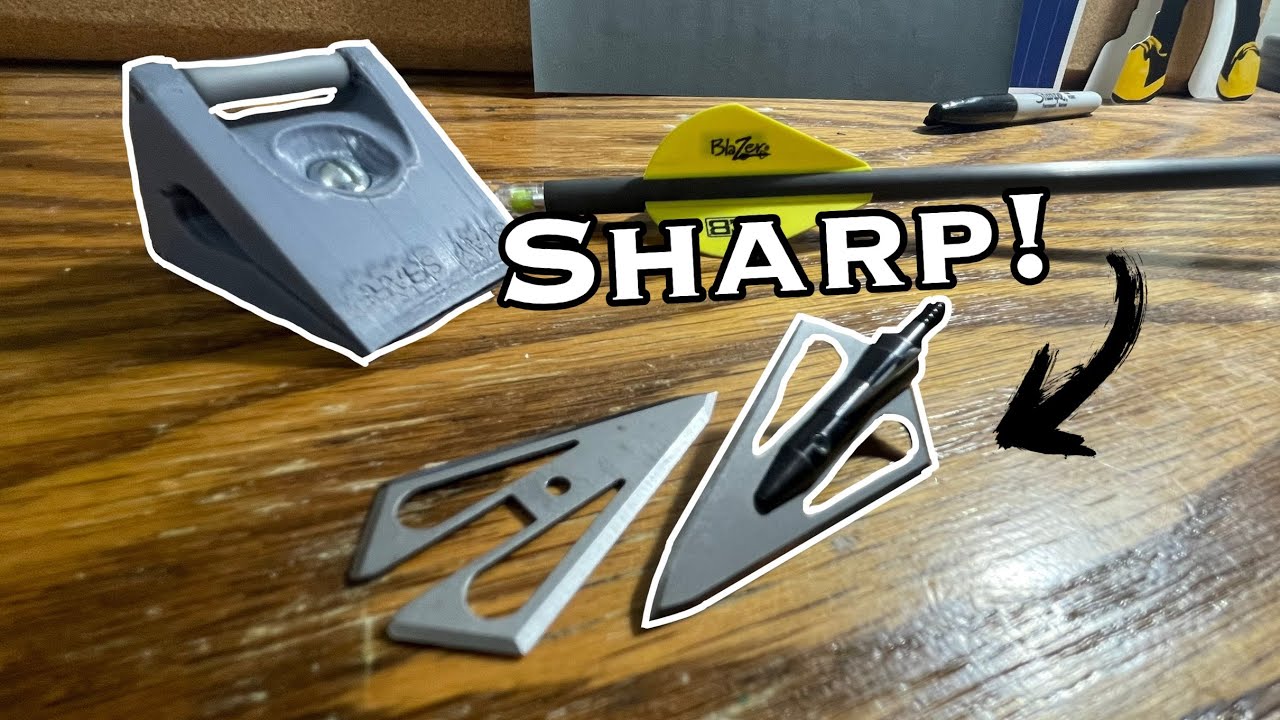 DO THIS TO YOUR BROADHEADS TO MAKE THEM SCARY SHARP!!! Magnus Stinger
