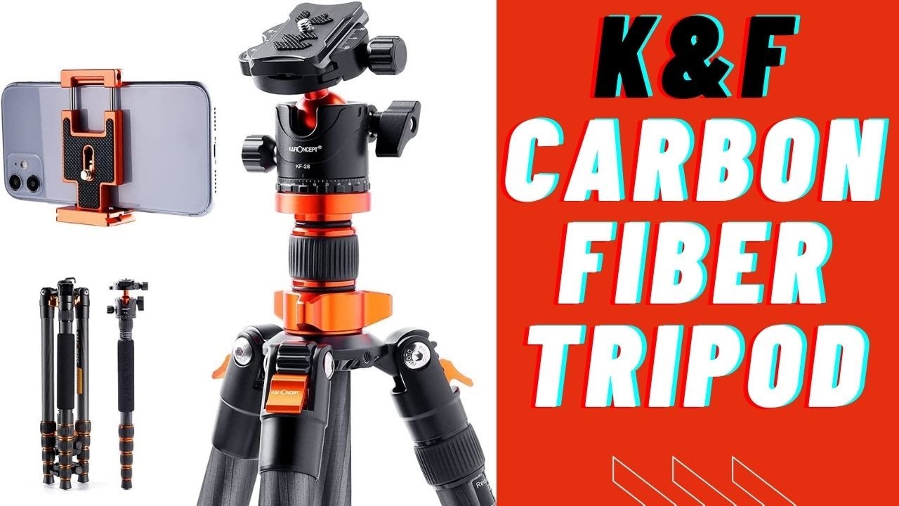 K&F Carbon Fiber Tripod Concept SA255C1 REVIEW Travel Tripod YouTube