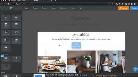 How to add a rental availability calendar to a Weebly website