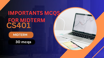 CS401 Midterm MCQs | Important CS401 MCQs with Answers | Virtual University Exam Preparation 2025