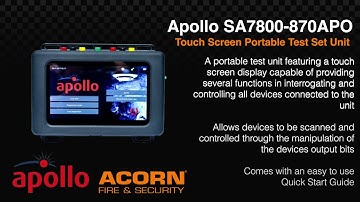 Apollo SA7800-870APO Touch Screen Portable Test Set Unit