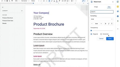 Google Docs Now Lets You Add Text Watermarks to Documents