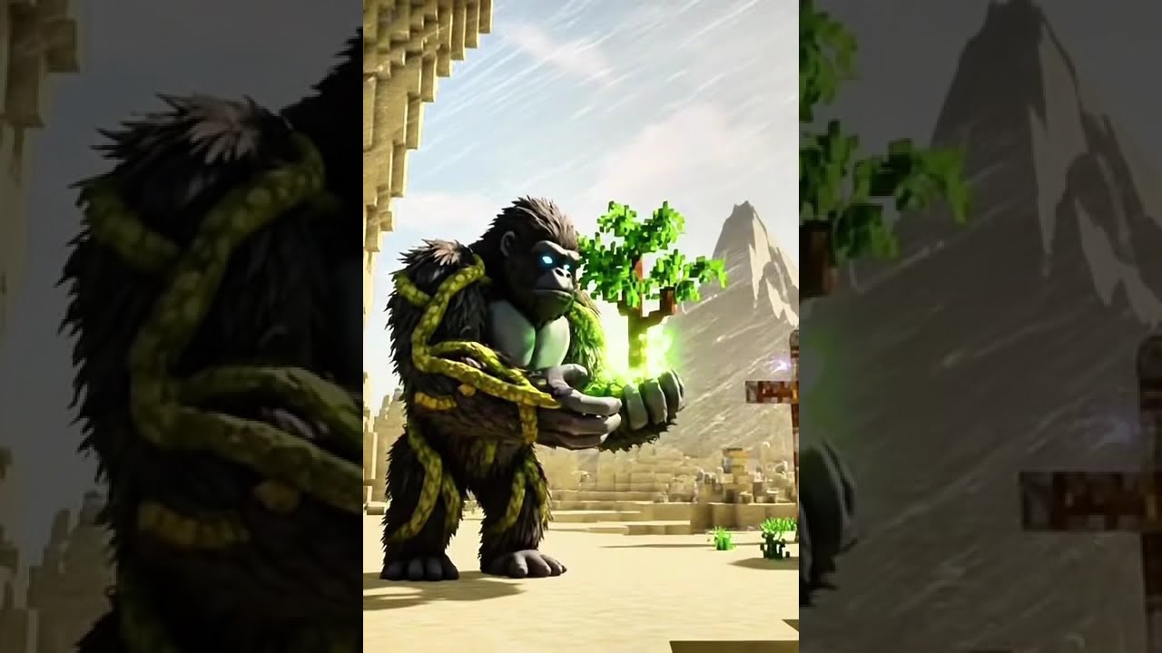 Command Block Gorilla One Glitch To Save The Jungle Minecraft Shorts