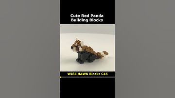 Red Panda C15 Mini Blocks Preview #lego #brick #miniblock #nanoblock #block