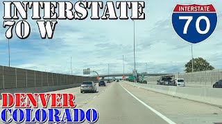 I-70 West - Denver - Colorado - 4K Highway Drive